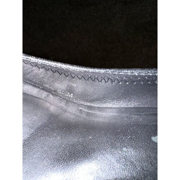 Tory Burch Sophie Wedge Mestico Leather Size 5.5 - Picture 5 of 6